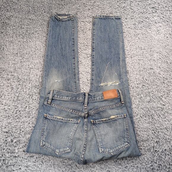 Citizens of Humanity Jeans Women 22 Blue Denim Liya High Rise Classic Fit Crop - Picture 1 of 10